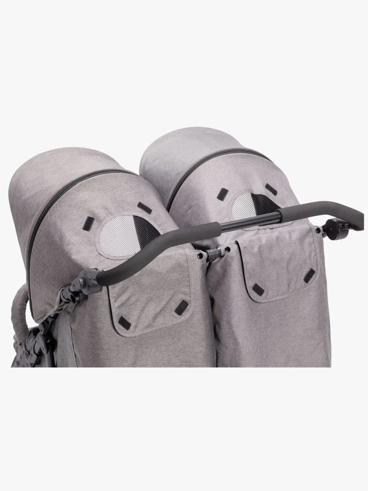 Søskendevogne|Beemoo Swing Søskendevogn, Grey Melange Grå