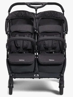 Søskendevogne|Tvillingevogne|Beemoo Twin Shopper Søskende- & Tvillingevogn, Black Mélange Grå/Sort