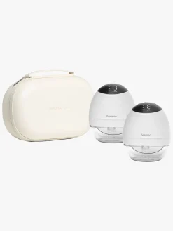 Beemoo Amning- CARE Wearable LED Elektrisk Brystpumper Dobbelt inkl. Opbevaringstaske