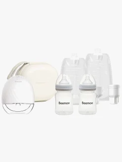 Amning|Beemoo  CARE Wearable Elektrisk Brystpumpe Single inkl. Modermælksposer Modermælksflaske & Opbevaringstaske