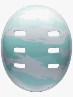 Cykler|Bell SPAN Gloss Hjelm, Hvid/Blå Blå