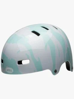 Cykler|Bell SPAN Hjelm, Hvid/Blå Blå