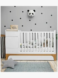 Børnesenge & Tilbehør|Bellamy UP Tremmeseng 5-i-1, Hvid