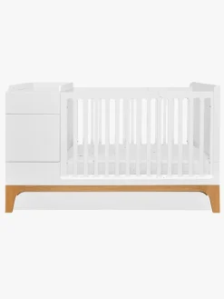 Børnesenge & Tilbehør|Bellamy UP Tremmeseng 5-i-1, Hvid