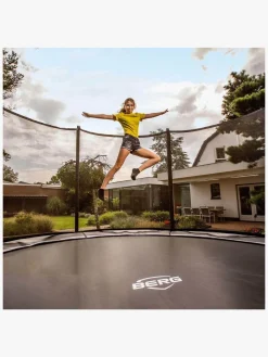 Udeleg|BERG Favorit Regular Trampolin 380 inkl. Comfort Sikkerhedsnet, Grå