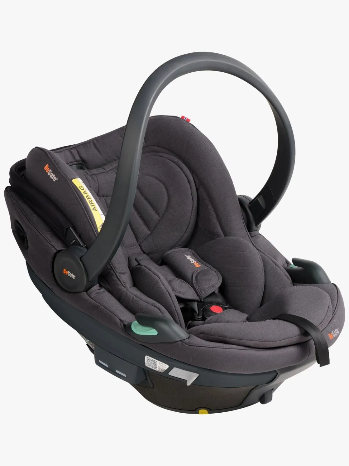 Autostole 0-13 Kg|BeSafe Go Beyond 2 Autostol Baby, Dark Grey Mélange