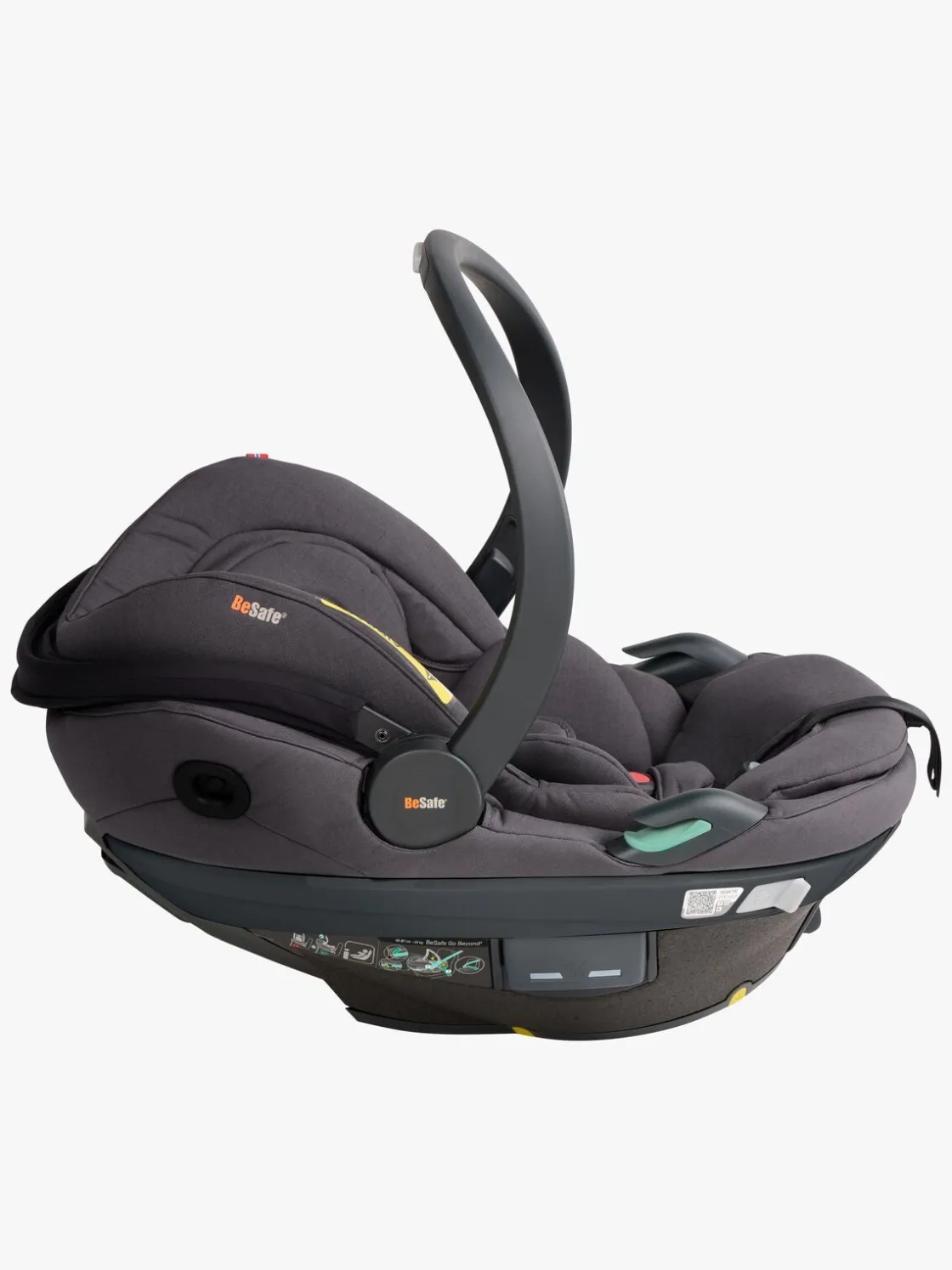 Autostole 0-13 Kg|BeSafe Go Beyond 2 Autostol Baby, Dark Grey Mélange