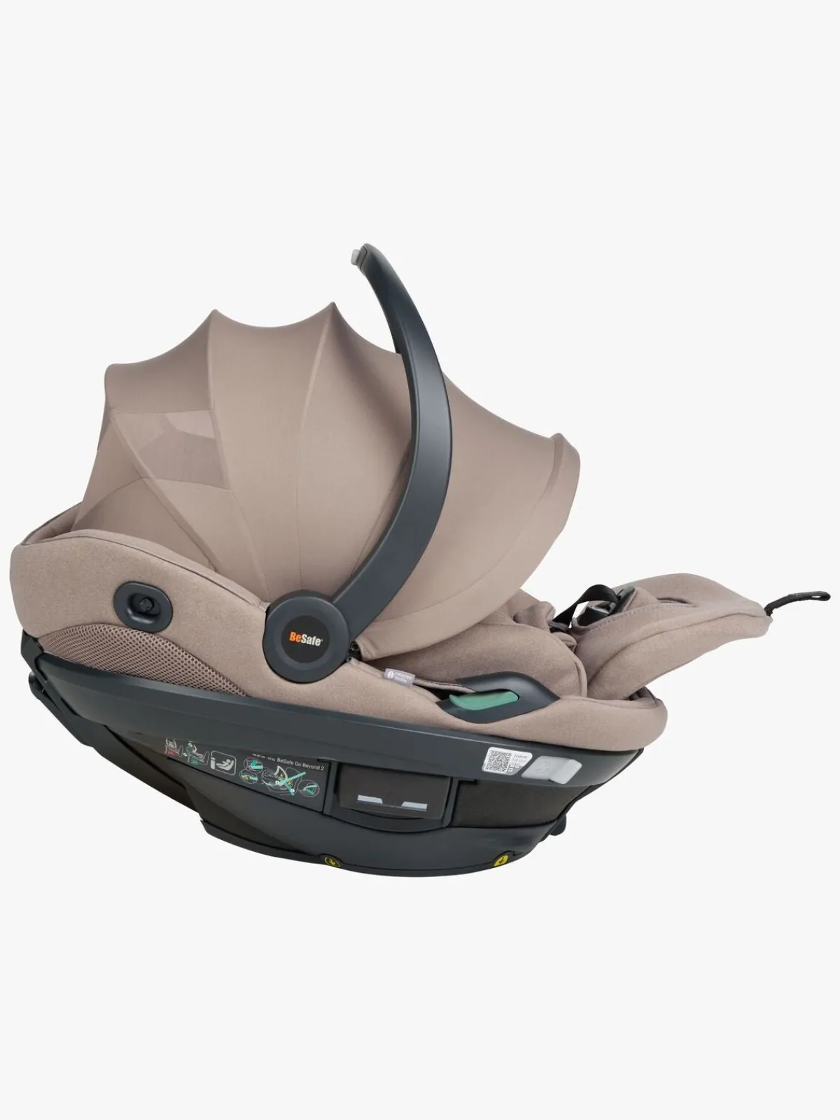 Autostole 0-13 Kg|BeSafe Go Beyond 2 Autostol Baby, Dark Sand Soft Breeze