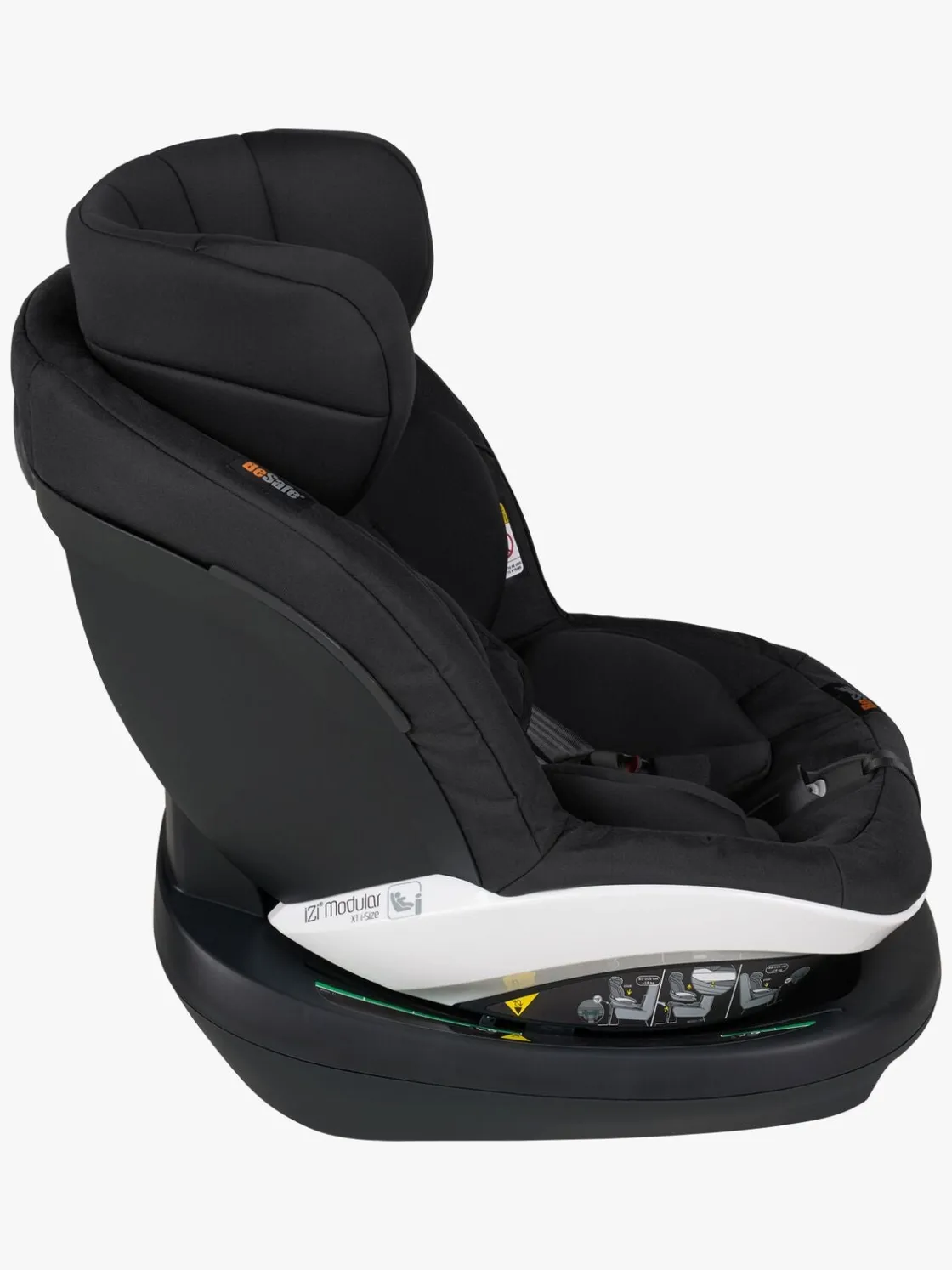 Autostole 9-36 Kg|BeSafe iZi Modular RF X1 i-Size Autostol, Fresh Black Cab Sort