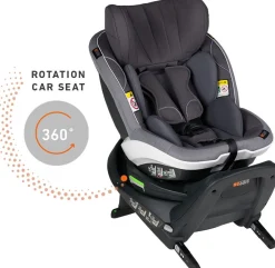 BeSafe Autostole 9-36 Kg-iZi Turn i-Size Autostol, Fresh Black Cab