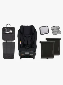 Autostole 9-36 Kg|BeSafe Stretch Autostol inkl. Beemoo Tilbehørspakke, Fresh Black Cab