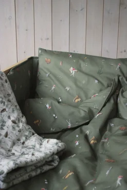 Sengetøj|RttStart Beskow Tomtebobarnen Sengerand 30 x 360, Grøn