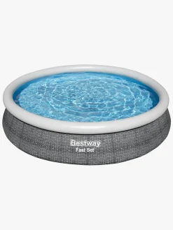 Bestway Vandleg-Fast Set Pool Pool 366x76 cm, Grå