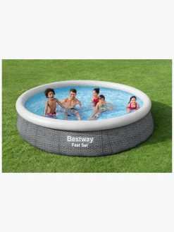 Bestway Vandleg-Fast Set Pool Pool 366x76 cm, Grå