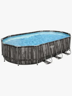 Vandleg|Bestway Power Steel Oval poolsæt 610x366x122 cm