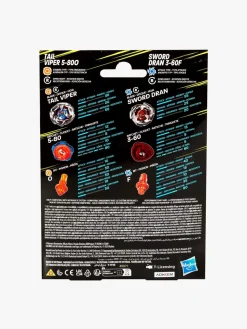 Legetøjsfigurer|Beyblade X Tail Viper 5-80O & Sword Dran 3-60F Spinnere 2-pak