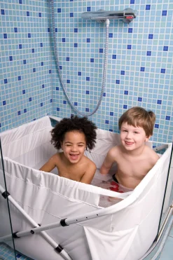 Badeværelset|BibaBad Flexi Sammenklappeligt Badekar 70–90 cm, Blå