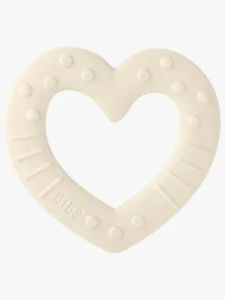 Babylegetøj|BIBS Baby Bitie Bidelegetøj Heart,  Ivory Hvid