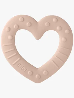Babylegetøj|Dåbsgaver|BIBS Baby Bitie Bidelegetøj Heart,  Blush Lyserød/Lilla