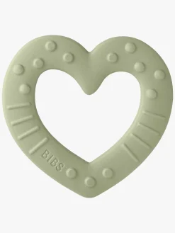 Babylegetøj|BIBS Baby Bitie Bidelegetøj Heart,  Sage Grøn