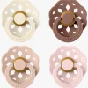 Sutter & Suttesnore|BIBS Boheme Sut 4-pak Latex Str. 1, Ivory/Blush/Woodchuck/Blossom