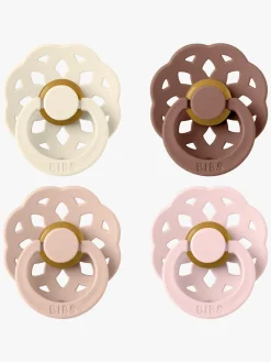 Sutter & Suttesnore|BIBS Boheme Sut 4-pak Latex Str. 1, Ivory/Blush/Woodchuck/Blossom