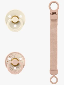 Sutter & Suttesnore|BIBS Colour Sut & Loop Suttesnor Gavesæt Latex Str. 1, Blush Lyserød