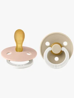 Sutter & Suttesnore|BIBS Colour Sut 2-pak Latex Str. 2 Symmetrisk, Blush Glow/Vanilla Glow Lyserød/Beige