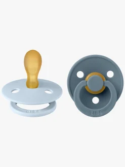 BIBS Sutter & Suttesnore-Colour Sutter 2-pak Latex Str. 2, Baby Blue/Petrol