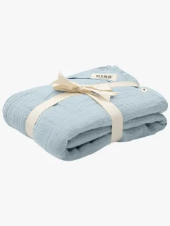 BIBS Stofbleer, Nusseklude & Babytæpper-Cuddle Swaddle Stofble, Baby Blue