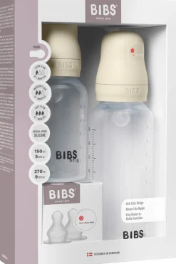 Spisetid|BIBS Grow and Flow Sutteflaske Sæt Silicone 150/270 ml, Ivory