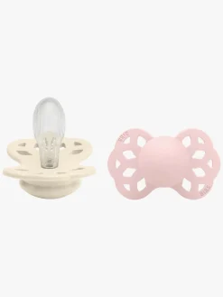 Sutter & Suttesnore|BIBS Infinity Sut 2-pak Str. 2 Symmetrical, Ivory/Blossom