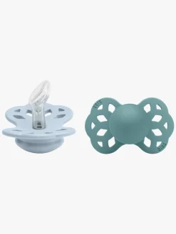 Sutter & Suttesnore|BIBS Infinity Sut 2-pak Str. 1 Anatomical, Baby Blue/Island Sea Blå