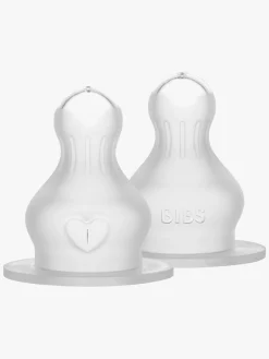 BIBS Spisetid-Medium Flow Sut Silikone 2-pak, Neutral