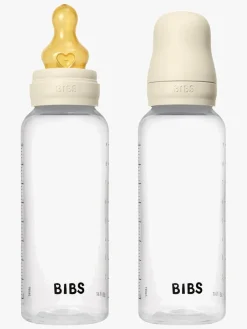 Spisetid|BIBS Medium Flow Sutteflaske Latex 2-pak 270 ml, Ivory