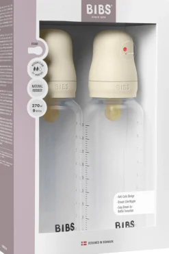 Spisetid|BIBS Medium Flow Sutteflaske Latex 2-pak 270 ml, Ivory