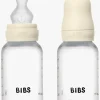 Spisetid|BIBS Slow Flow Sutteflaske Silicone 2-pak 150 ml, Ivory