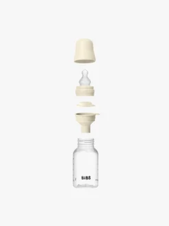 Spisetid|BIBS Slow Flow Sutteflaske Silicone 2-pak 150 ml, Ivory