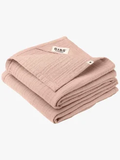 Stofbleer, Nusseklude & Babytæpper|BIBS Stofble Muslin 2-pak, Blush Lyserød