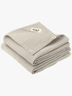 Stofbleer, Nusseklude & Babytæpper|BIBS Stofble Musselin 2-pak, Sand Beige