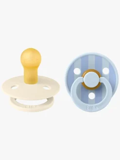 Sutter & Suttesnore|BIBS Studio Colour Block Sut 2-pak Latex Str. 1, Baby Blue Dusty Blue Mix Blå