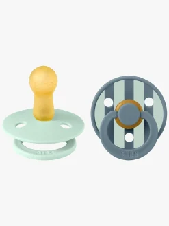 Sutter & Suttesnore|BIBS Studio Colour Block Sut 2-pak Latex Str. 2, Nordic Mint Petrol Mix Blå