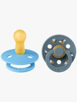 Sutter & Suttesnore|BIBS Studio Colour Bumblebee Sut 2-pak Latex Str. 2, Breeze Blå