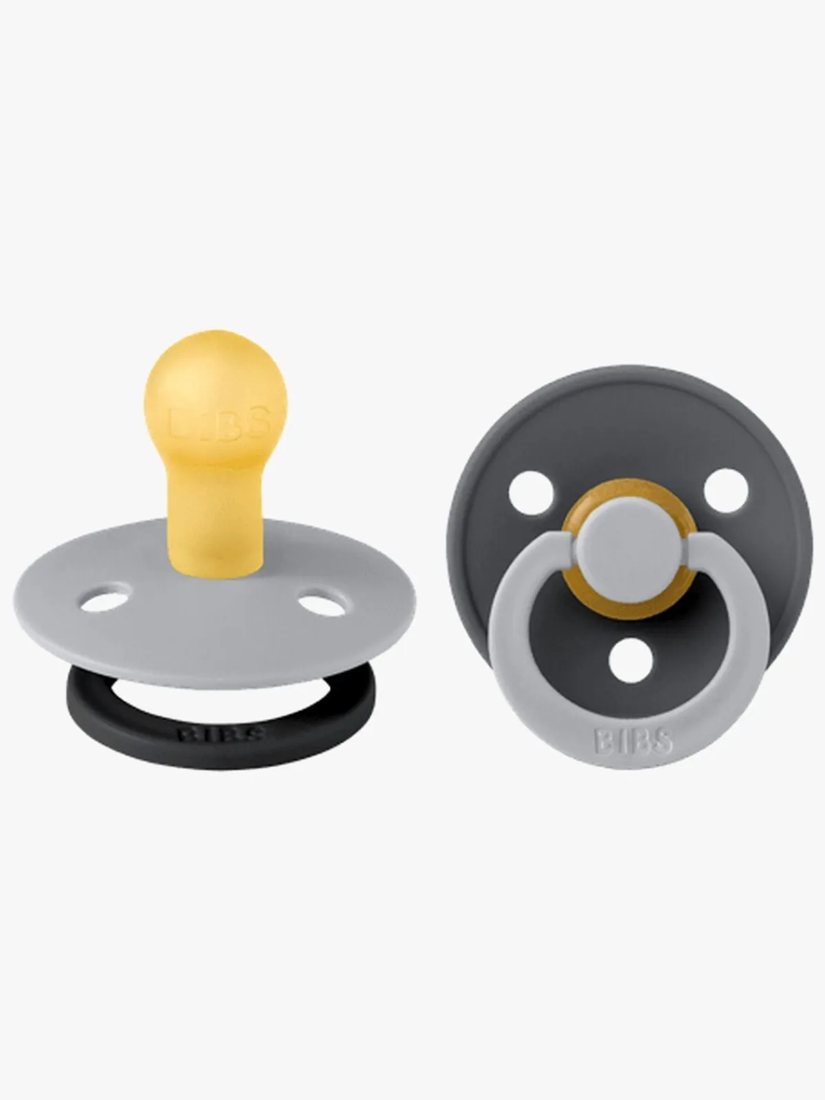 Sutter & Suttesnore|BIBS Studio Colour Fusion Sut 2-pak Str. 1, Cloud Iron mix Grå