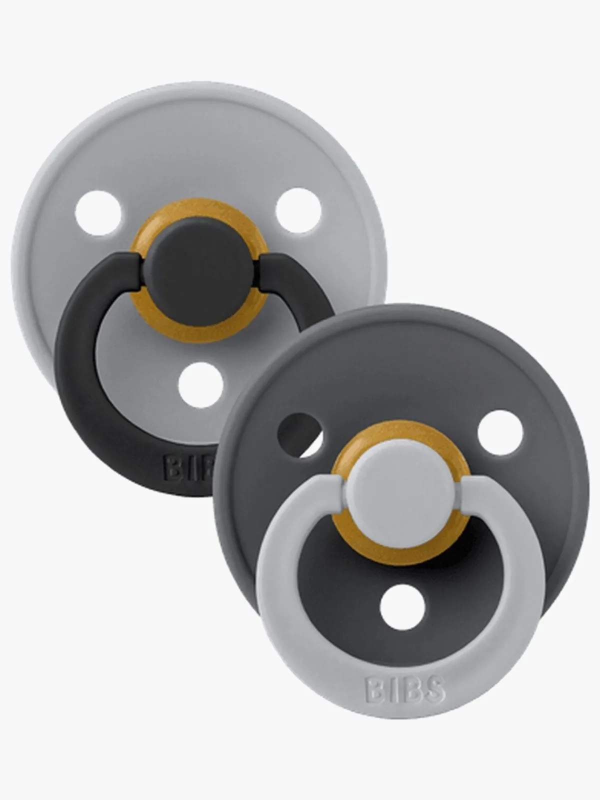 Sutter & Suttesnore|BIBS Studio Colour Fusion Sut 2-pak Str. 1, Cloud Iron mix Grå