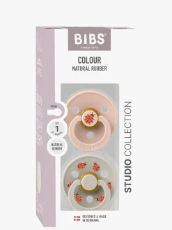 Sutter & Suttesnore|BIBS Studio Colour Ladybug Sut 2-pak Latex Str. 1, Blush Lyserød/Beige