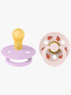 BIBS Sutter & Suttesnore-Studio Colour Ladybug Sut 2-pak Latex Str. 1, Violet Sky