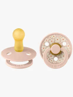 Sutter & Suttesnore|BIBS Studio Colour Sut 2-Pak Latex Str. 2 Rund, Jasmine/Blush Mix Lyserød