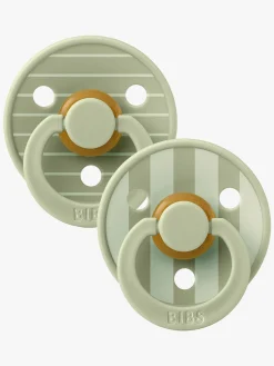 Sutter & Suttesnore|BIBS Studio Colour Sut 2-Pak Latex Str. 1 Rund, Pin/Sage Mix Grøn