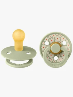 Sutter & Suttesnore|BIBS Studio Colour Sut 2-Pak Latex Str. 1 Rund, Jasmine/Sage Mix Grøn